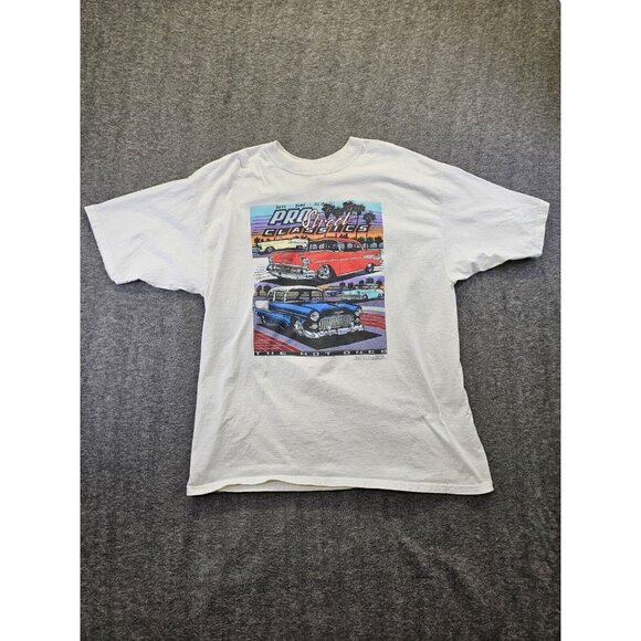 Pro Street Classics T-Shirt XXL White Fruit of the Loom Shoebox Heart & Soul - Picture 1 of 10